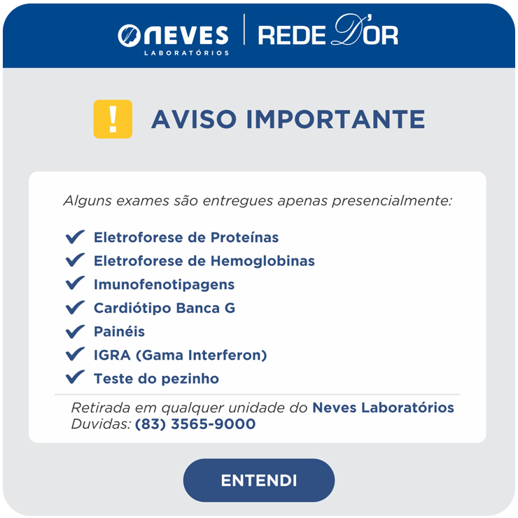 Aviso importante. Clique para entender e continuar.